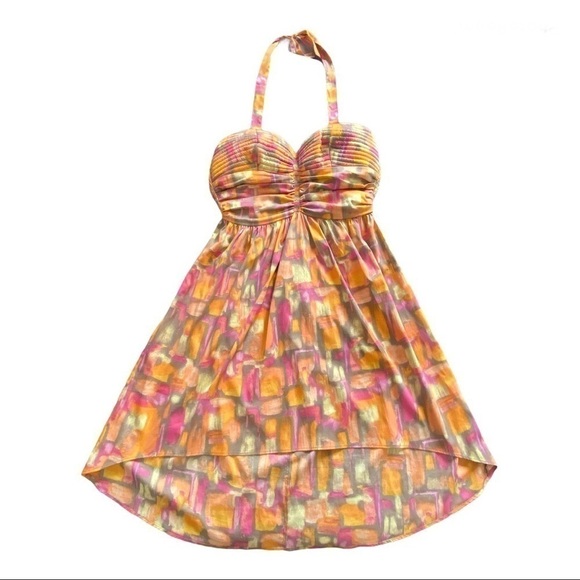 🍋band of Gypsies Halter Neck High Low Dress - Picture 4 of 7